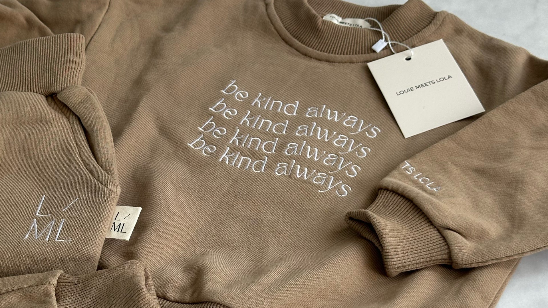 Be Kind Always Sweater - Baby Clothing Online at Louie Meets Lola