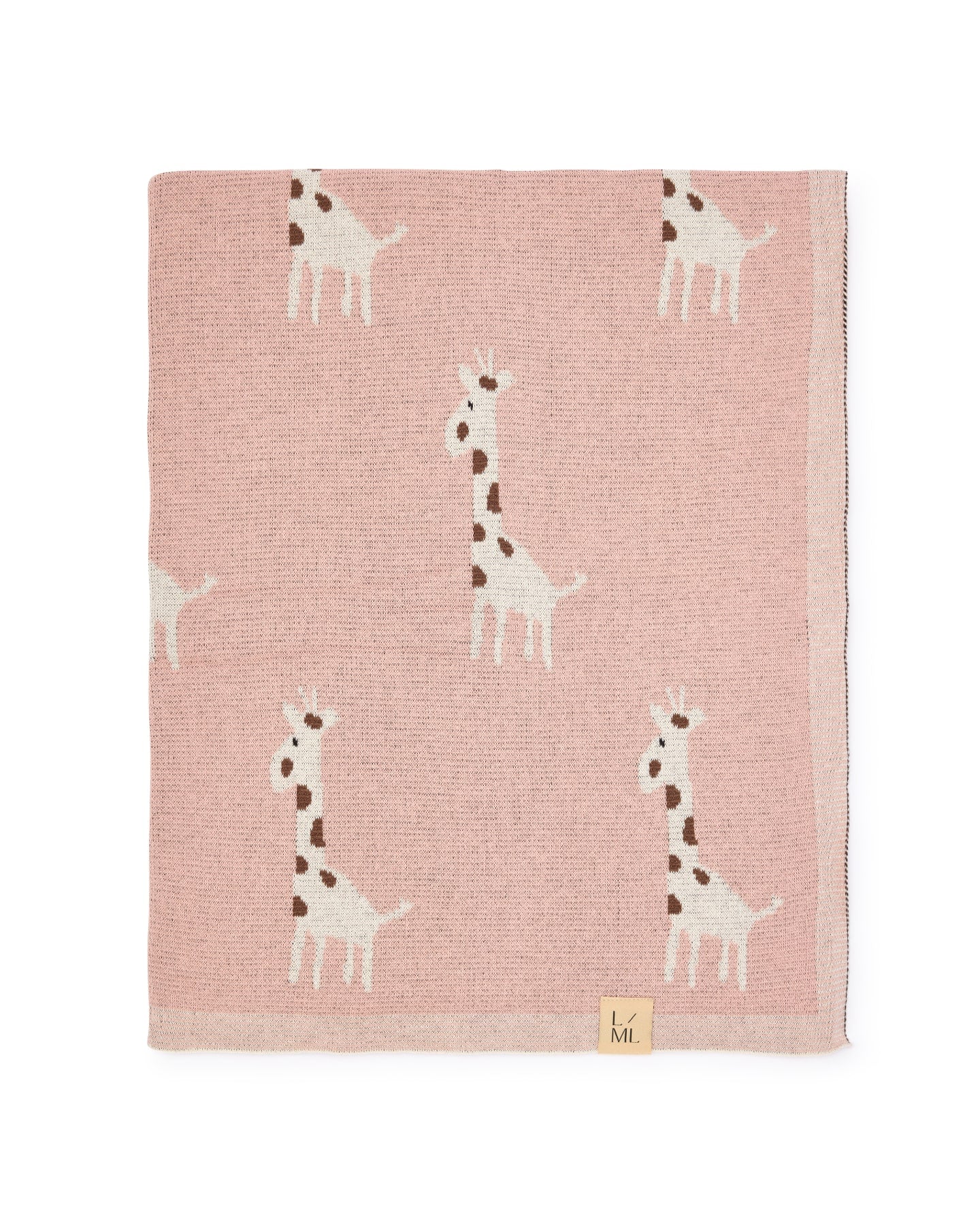 Geoff the Giraffe Blanket in Pink - Baby Blankets at Louie Meets Lola