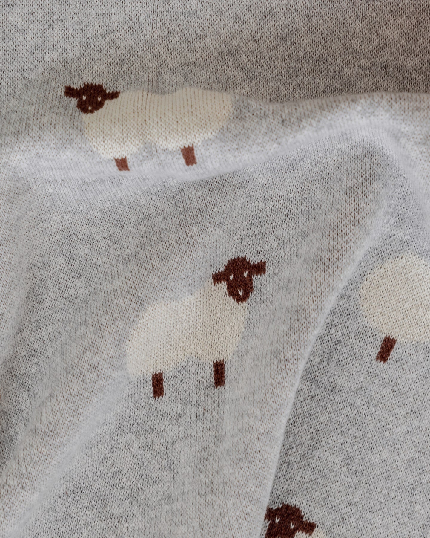 Baah Baah Blanket in Grey - Baby Blankets at Louie Meets Lola