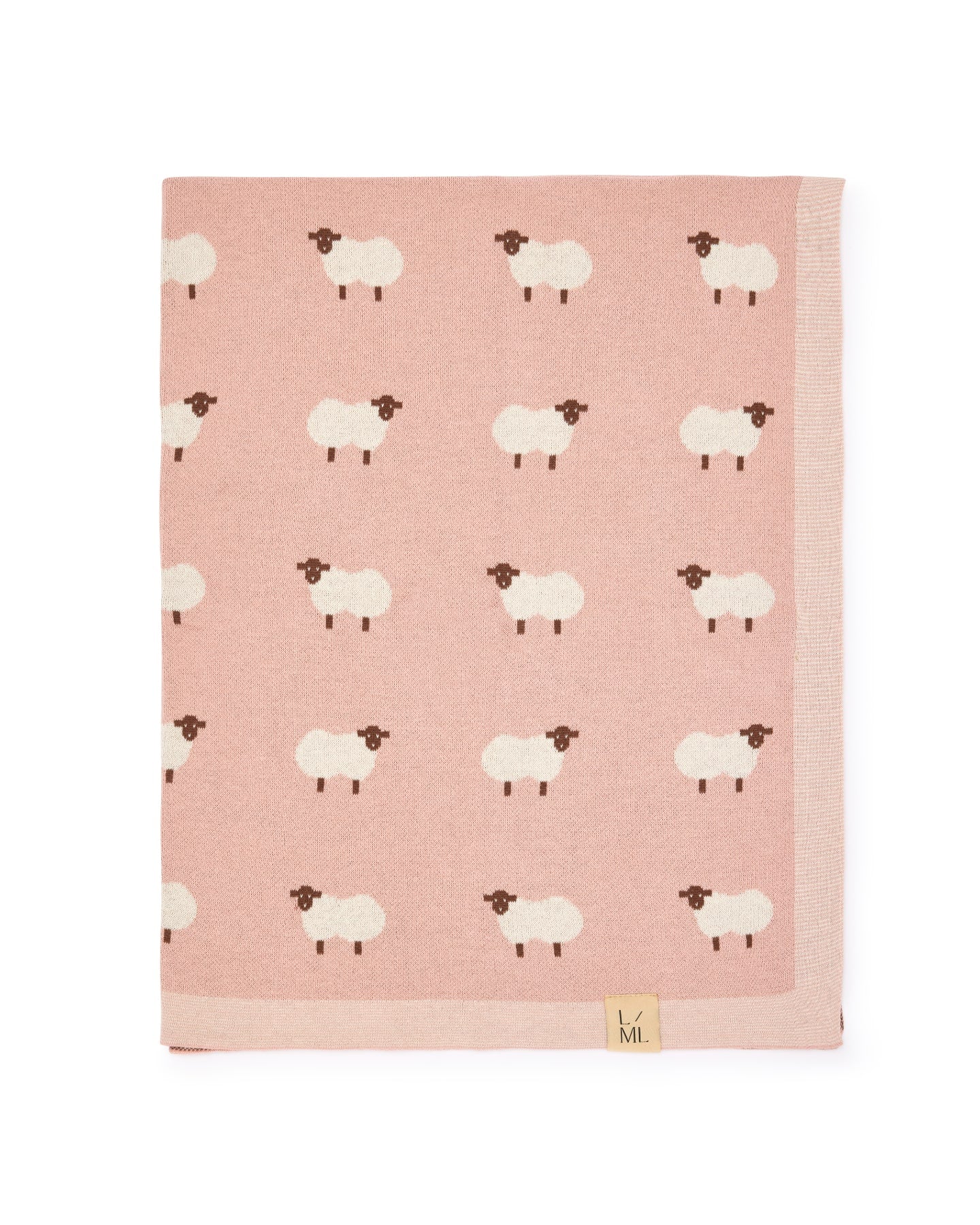 Baah Baah Blanket in Pink - Baby Blankets at Louie Meets Lola