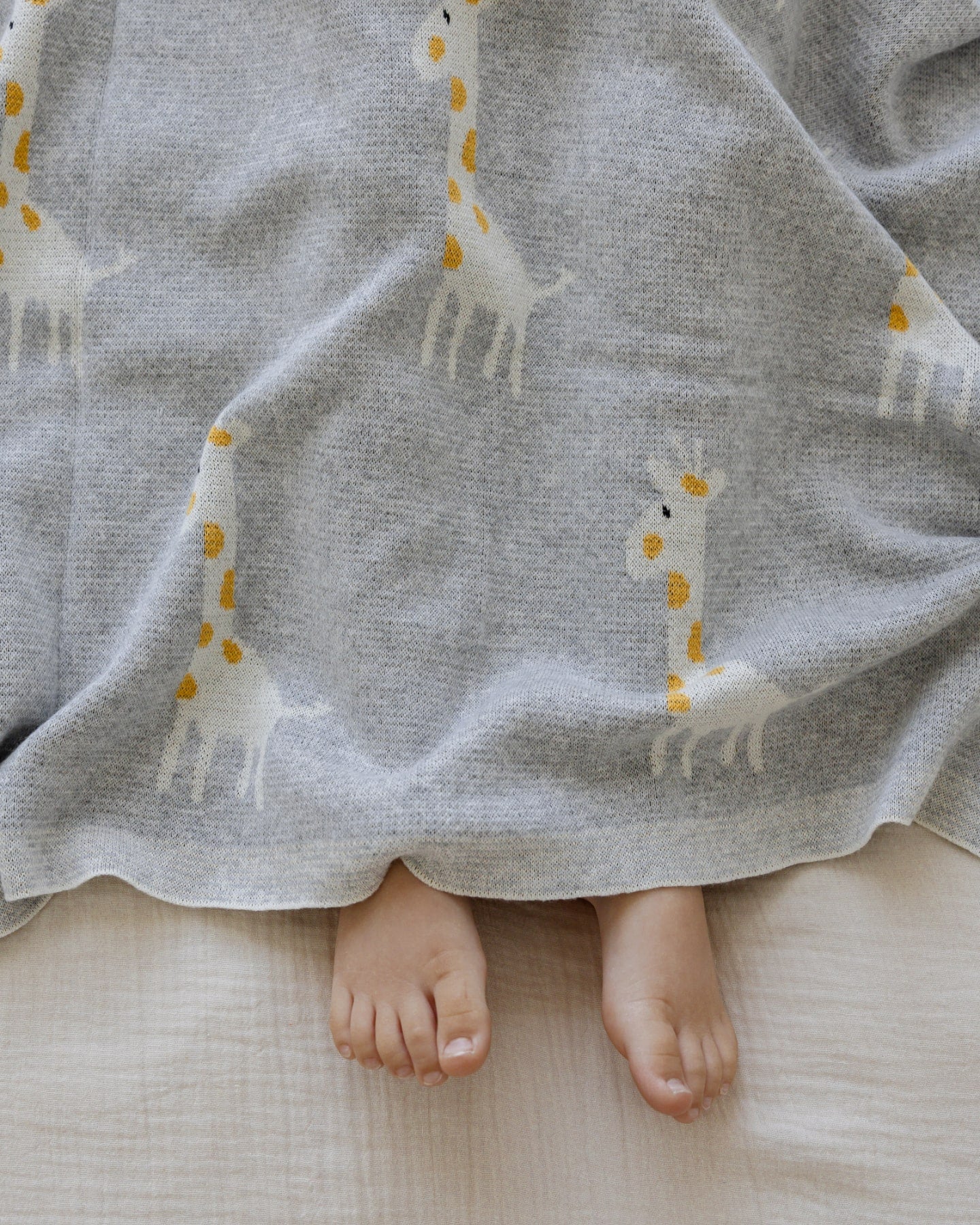 Geoff the Giraffe Blanket in Grey - Baby Blankets at Louie Meets Lola