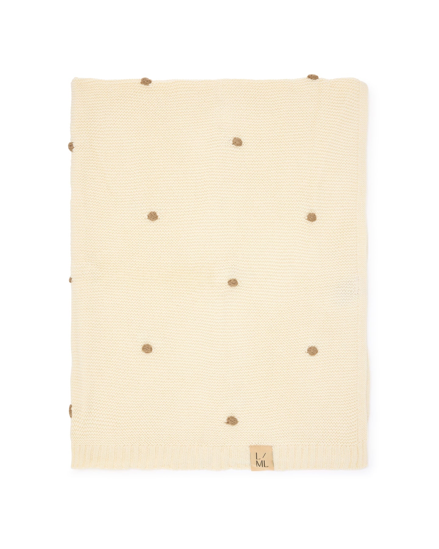 Milkdrop Knitted Blanket in Milk - Baby Blankets at Louie Meets Lola