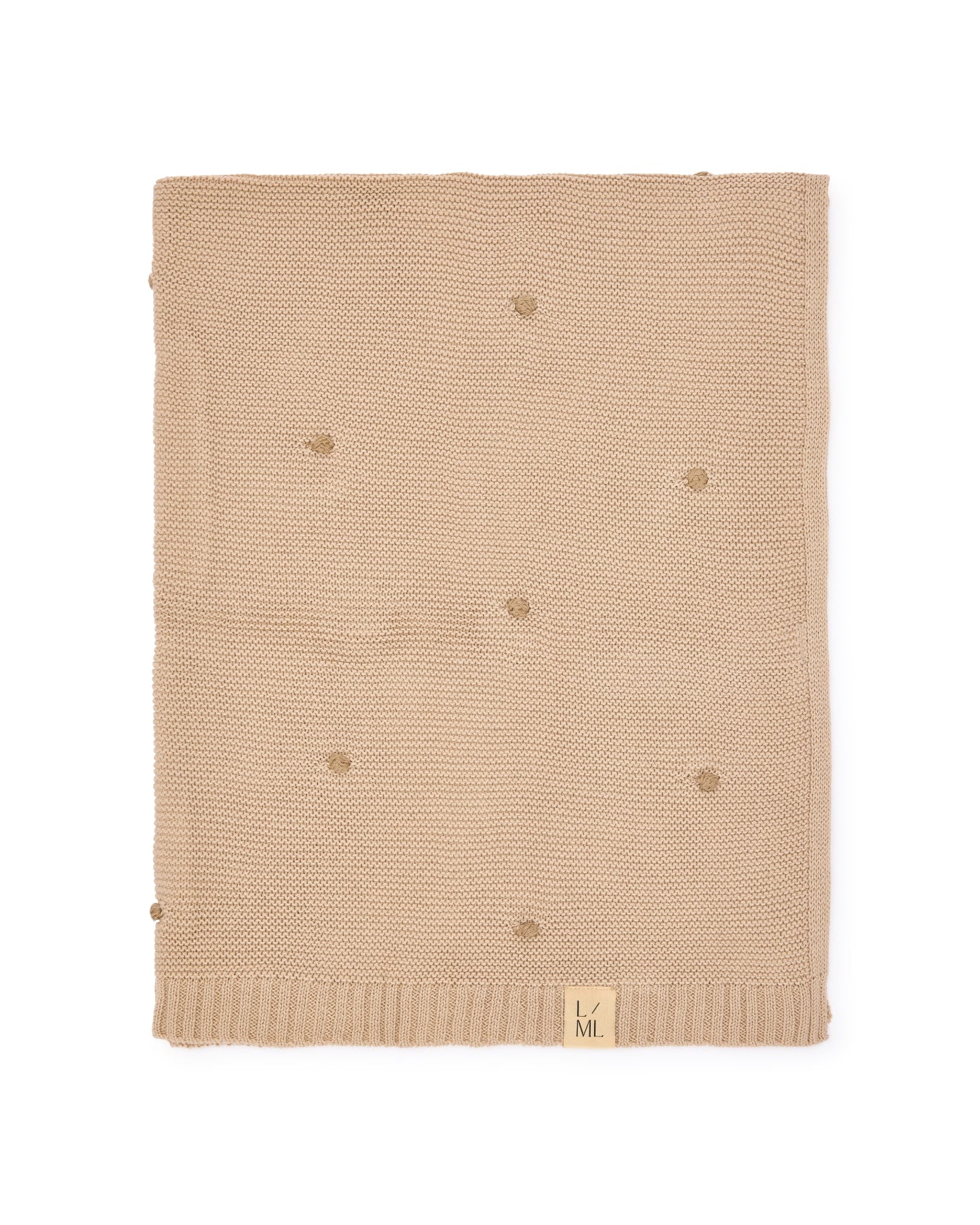Milkdrop Knitted Blanket in Nude - Baby Blankets at Louie Meets Lola