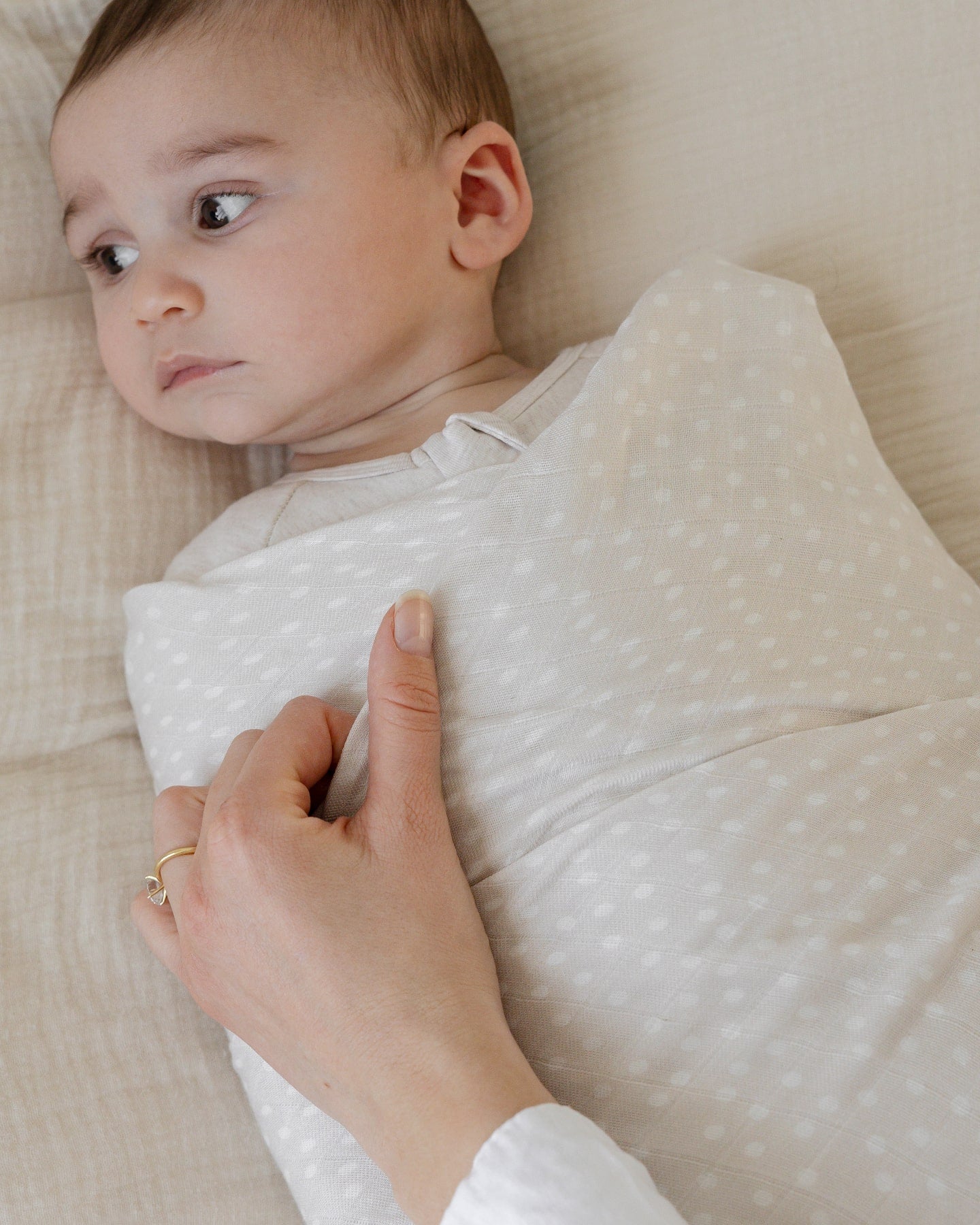 Polka Dot Swaddle