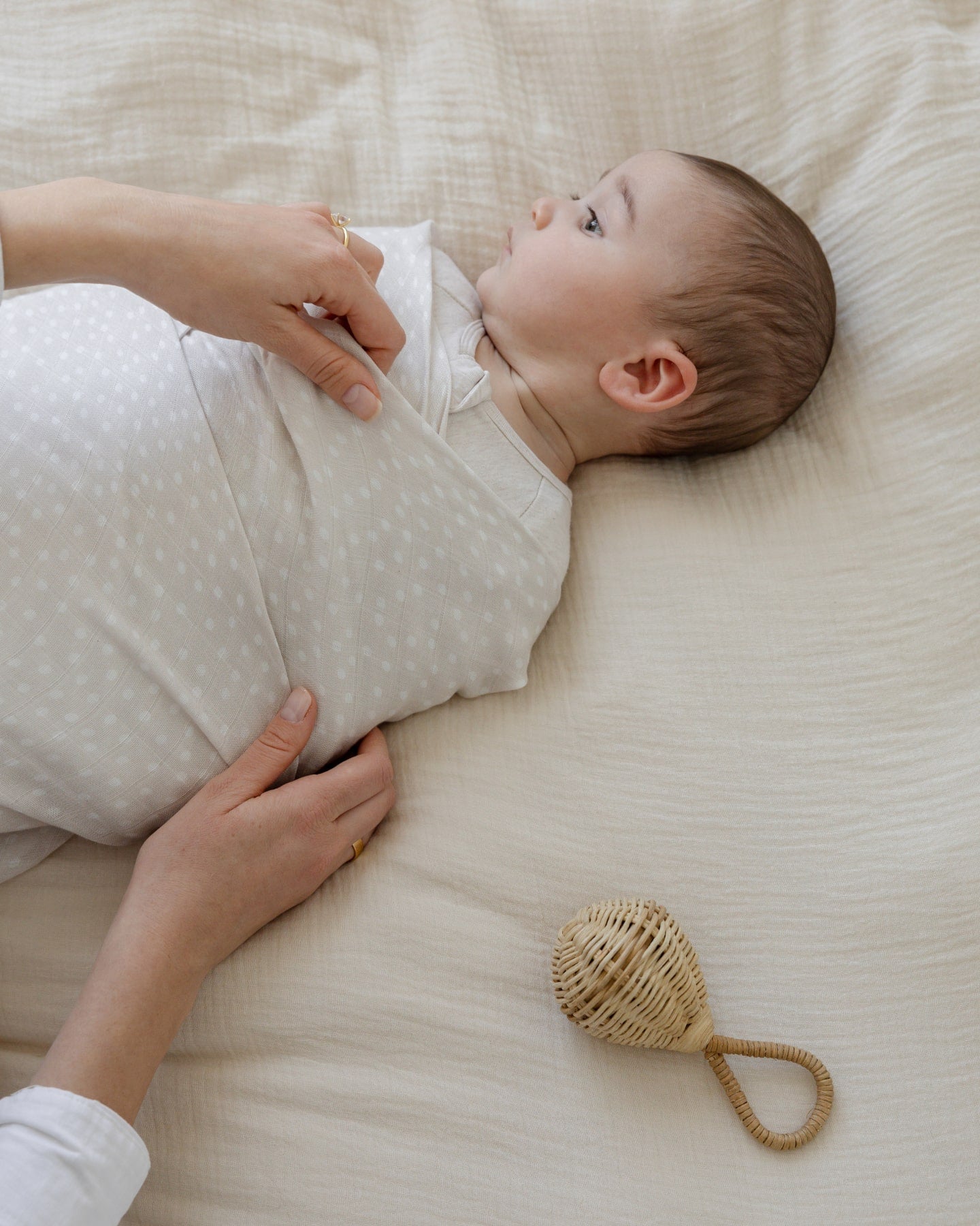 Polka Dot Swaddle