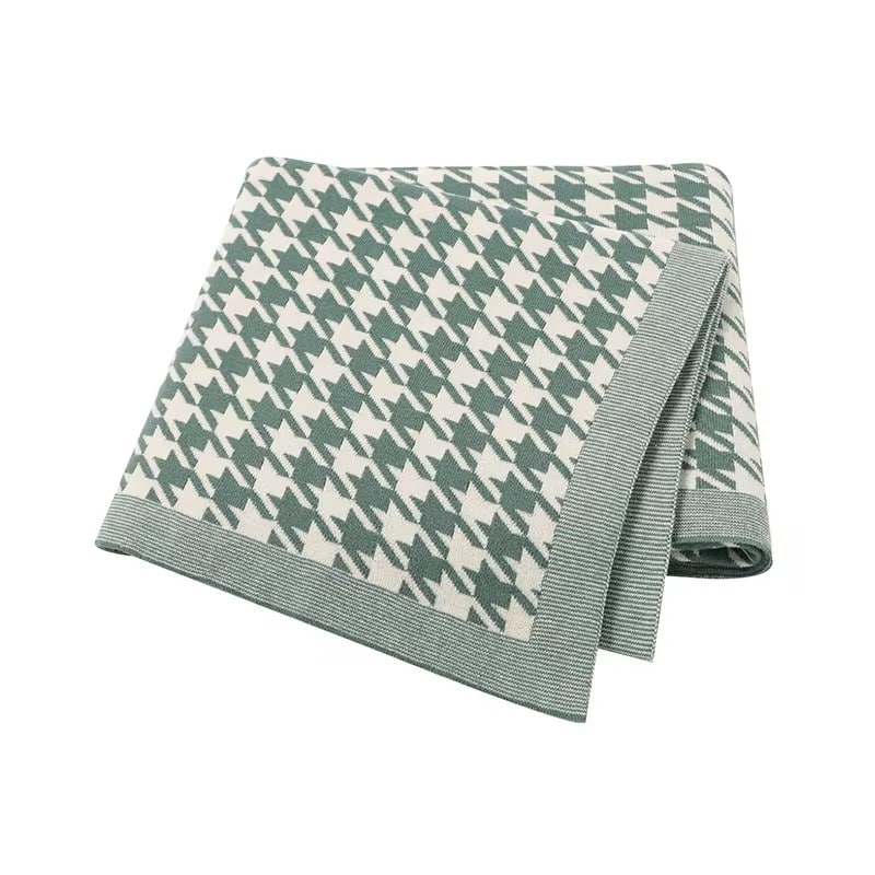 Macro Houndstooth Blanket - Baby Blankets at Louie Meets Lola