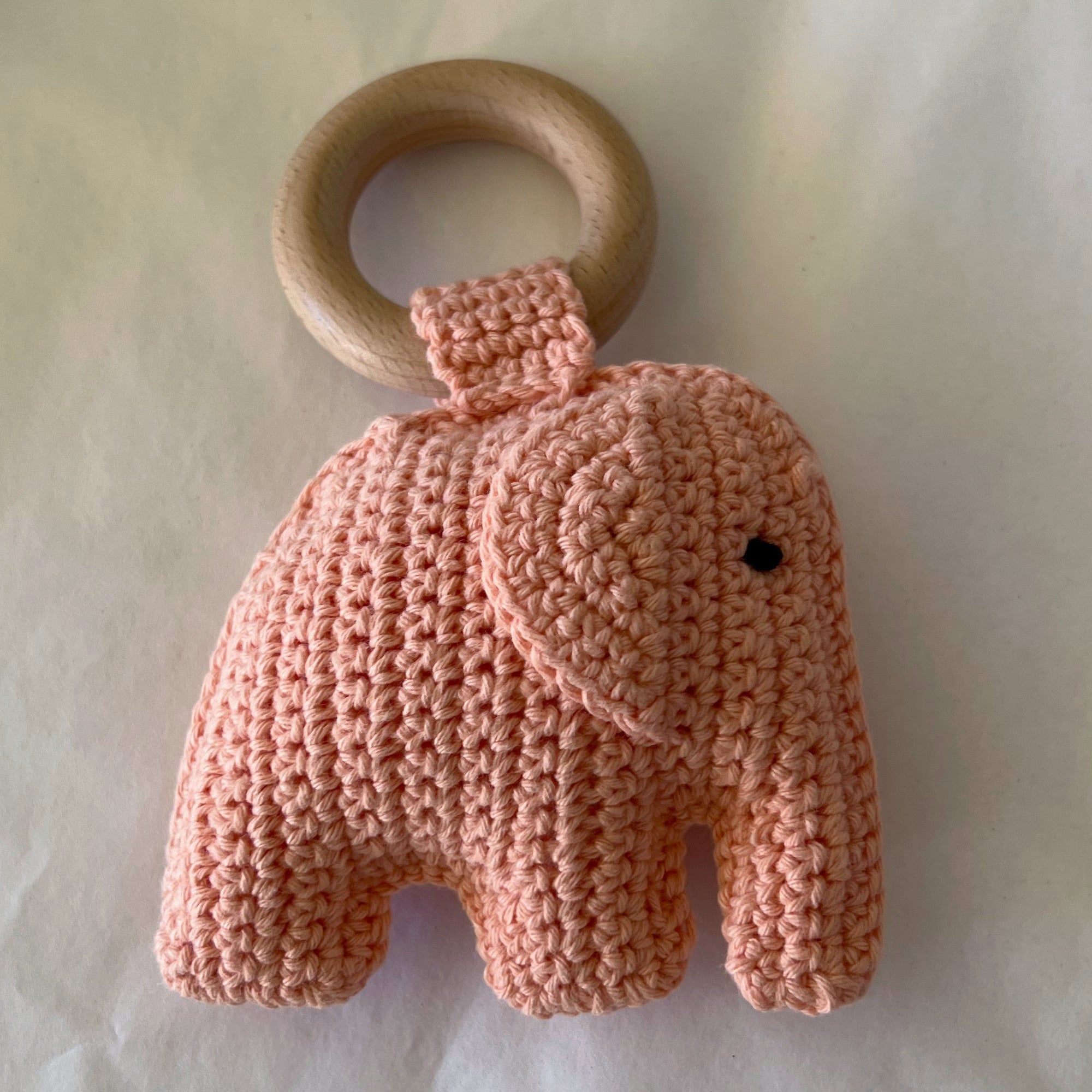 Elephant Crochet Teether - Buy Teether at Louie Meets Lola