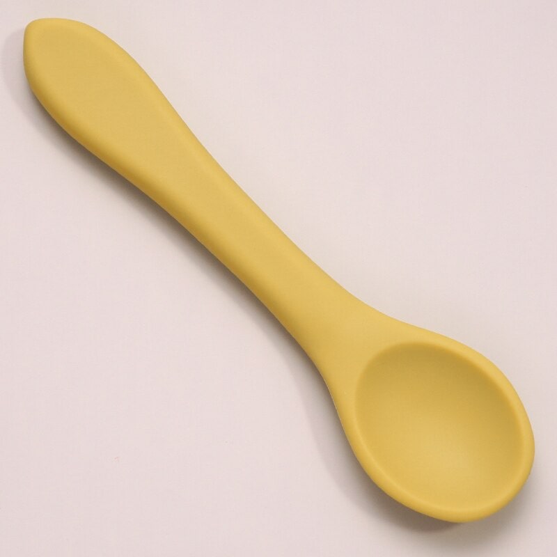 Primo Passi - Silicone Spoon 4-Pack (Grey/Yellow)
