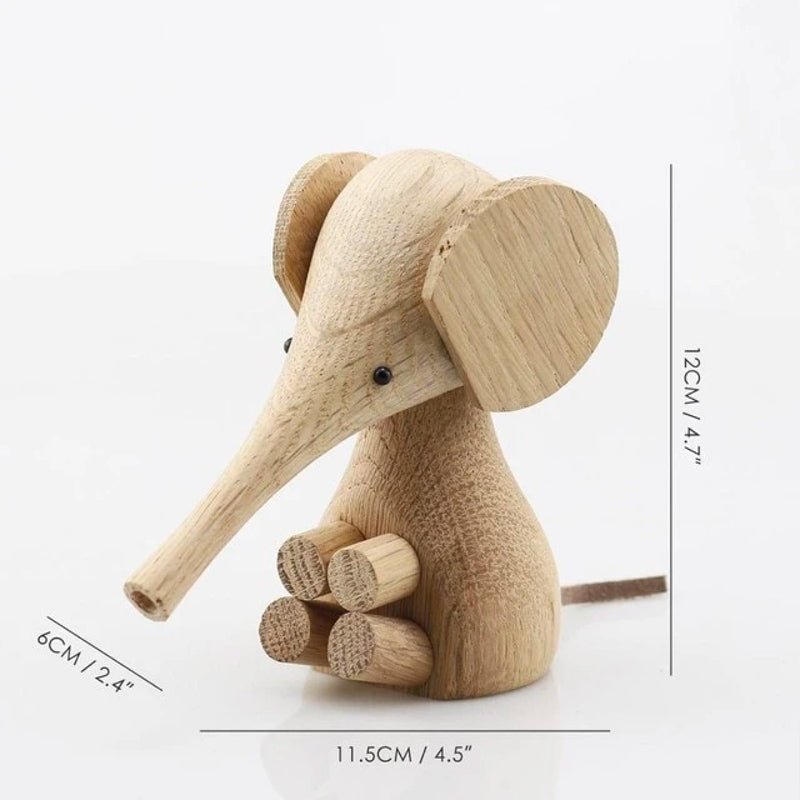 Ernie the Wooden Elephant - Buy Figurines at Louie Meets Lola
