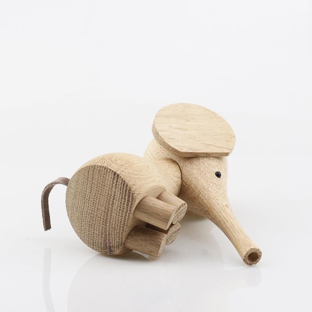 Ernie the Wooden Elephant - Buy Figurines at Louie Meets Lola