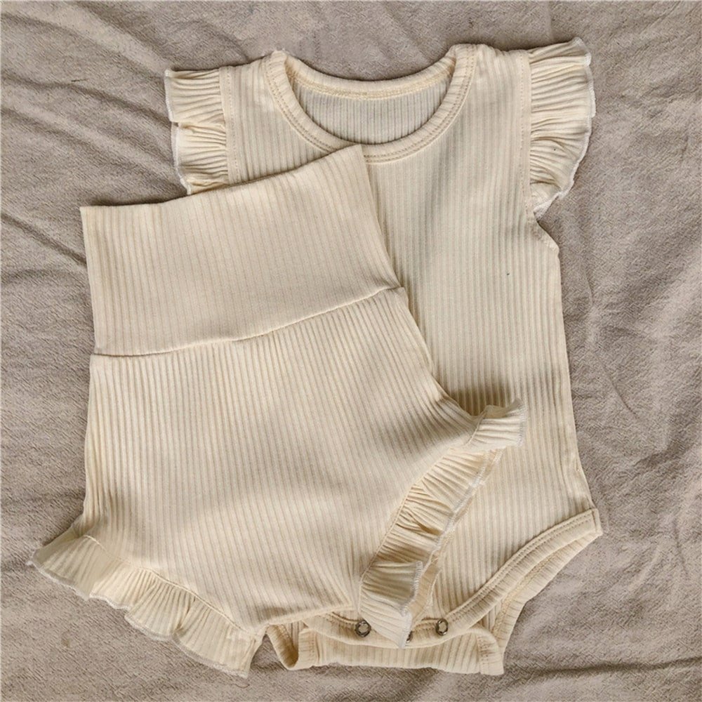 Frills Ribbed Romper - Buy Baby One-Pieces at Louie Meets Lola