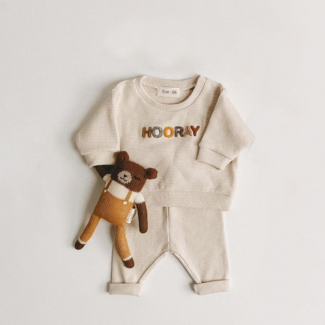 Hooray Waffle Set - Buy Baby & Toddler Outfits at Louie Meets Lola