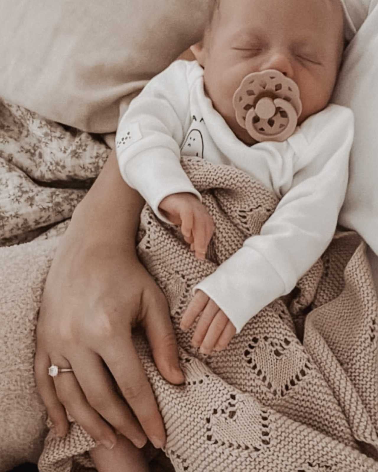 Love Blanket in Nude - Baby Blankets at Louie Meets Lola