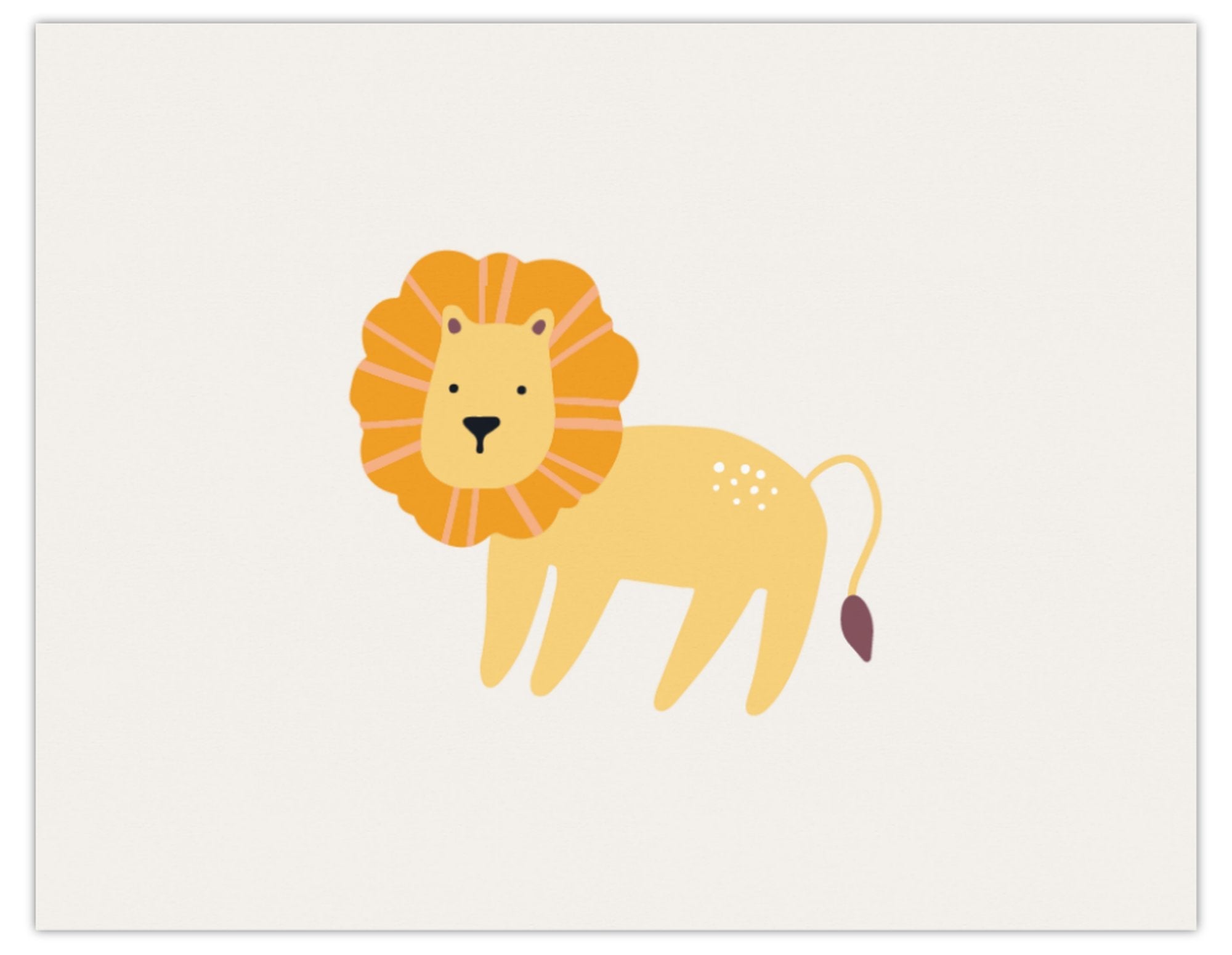Leon the Lion Greeting Card - Buy Greeting & Note Cards at Louie Meets Lola
