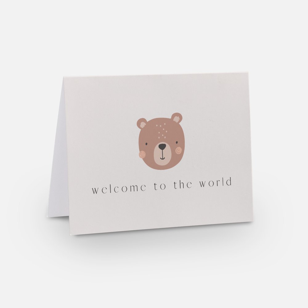 Welcome to the World Greeting Card - Baby Greeting & Note Cards at Louie Meets Lola