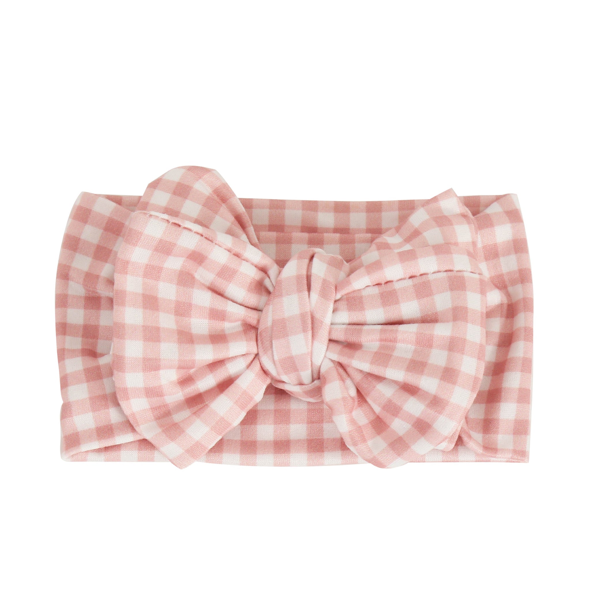 Strawberry Oversized Gingham Topknot - Baby Headbands at Louie Meets Lola