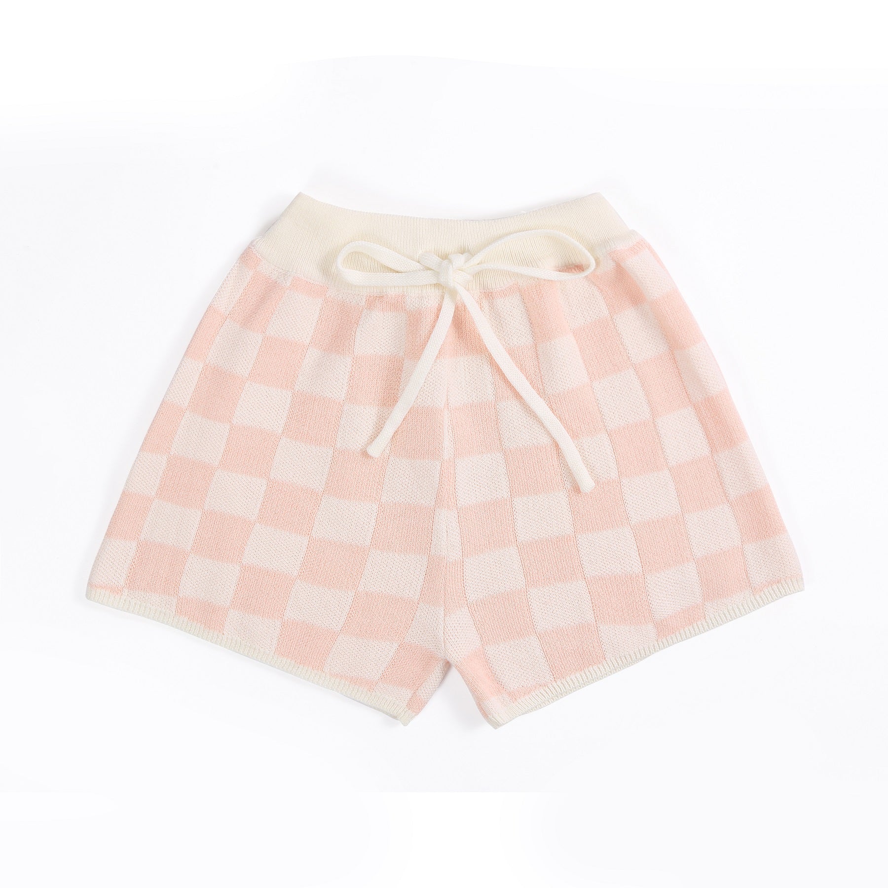 Gingham Lounge Shorts - Pink - Baby Shorts at Louie Meets Lola