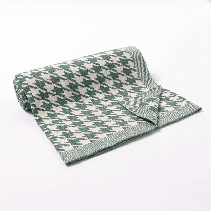 Macro Houndstooth Blanket - Buy Blankets at Louie Meets Lola