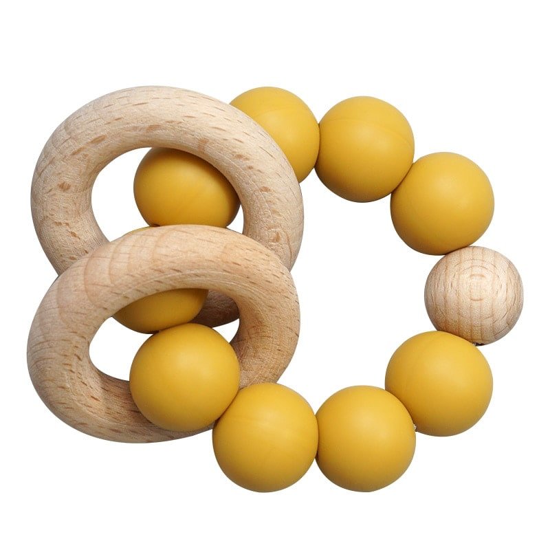 No Mess Yellow Teething Ring - Baby Teethers at Louie Meets Lola