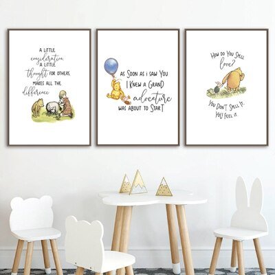 Our Friend Pooh Canvas - Buy Artwork at Louie Meets Lola