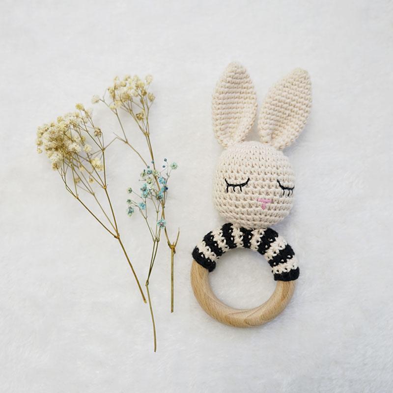 Sleeping Rabbit Rattle - Buy Rattles at Louie Meets Lola