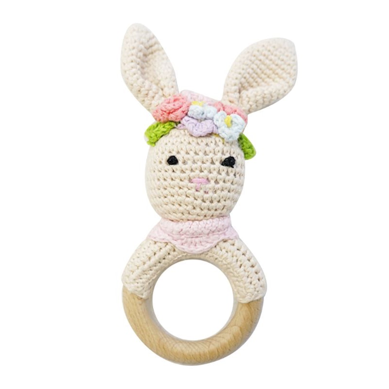 Styled Rabbit Crochet Rattle - Buy Rattles at Louie Meets Lola