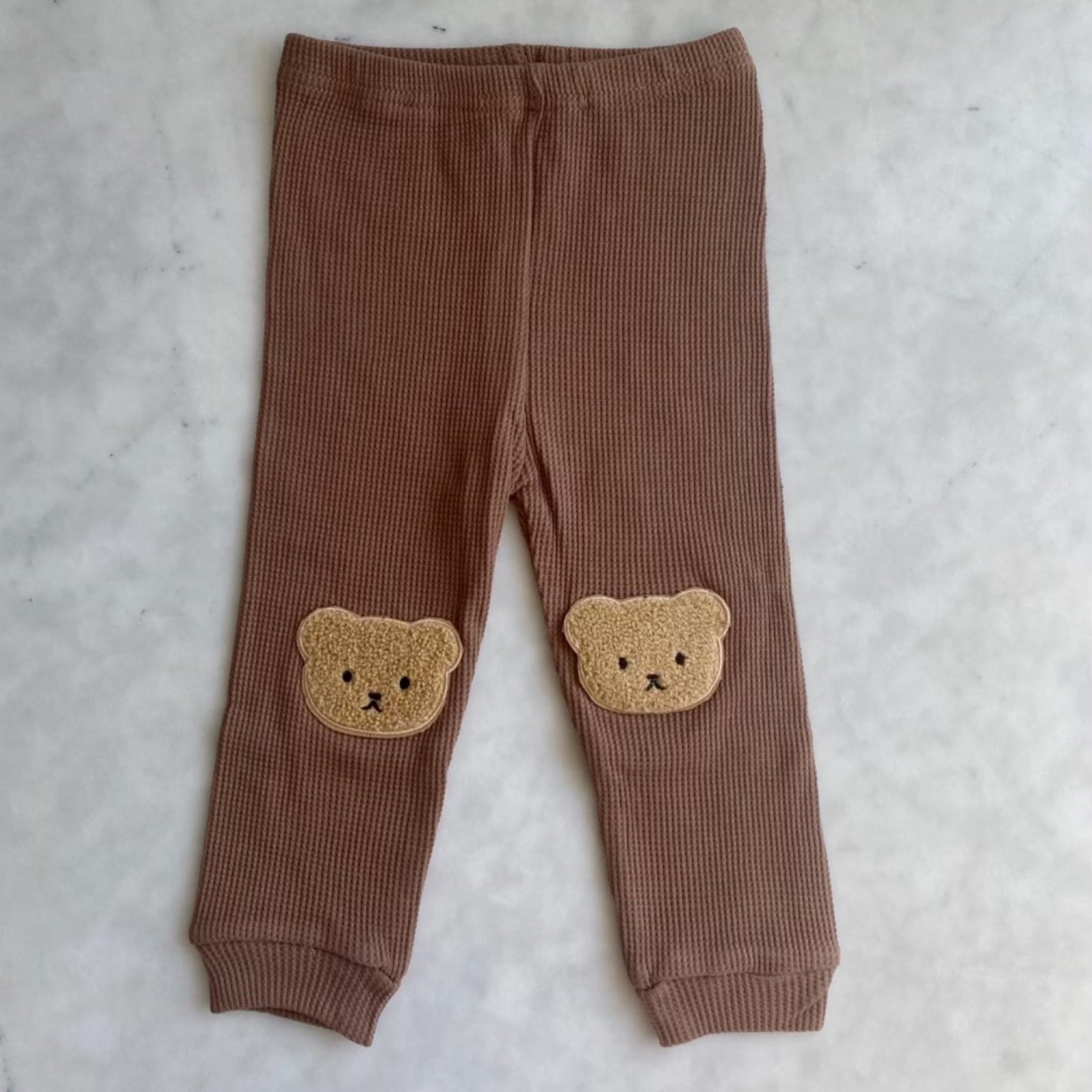 Teddy Waffle Joggers - Buy Baby & Toddler Bottoms at Louie Meets Lola